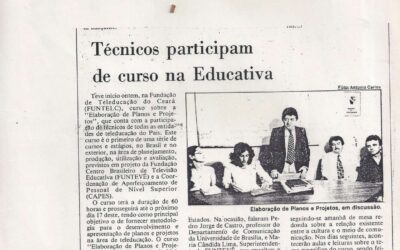 Técnicos participam de curso na Educativa