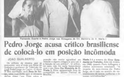 Pedro Jorge acusa crítico brasiliense de coloca-lo em posição incômoda